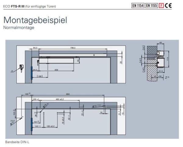 ECO Freilauftürschließer FTS-R III –EN 3-6